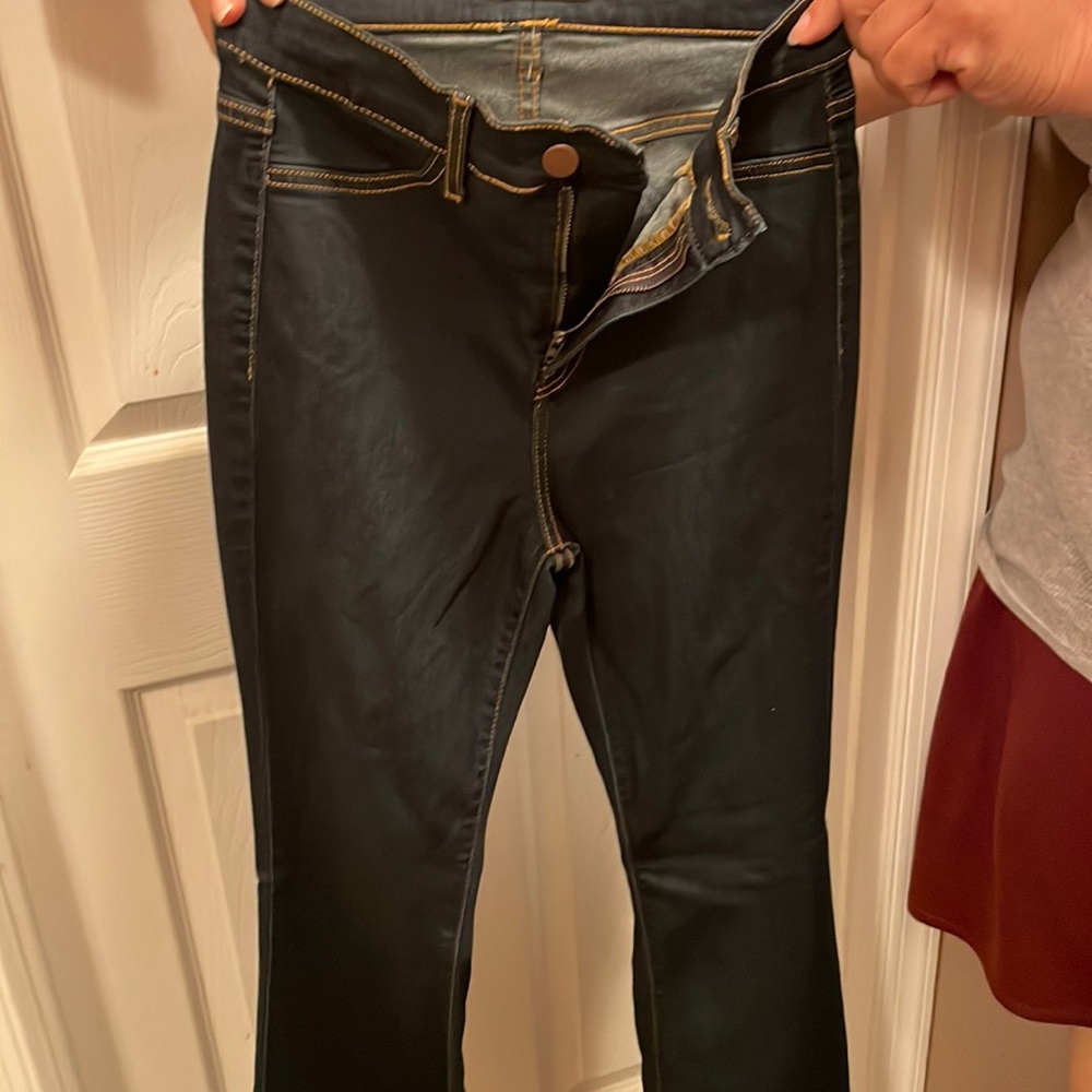 Navy Flare Jeans